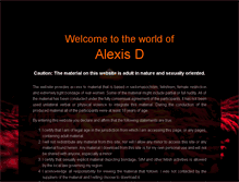Tablet Screenshot of alexisd.com